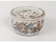 Chinese Porcelain Cricket Box Mandarin Nineteenth Servants