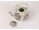 Chinese porcelain teapot characters pagodas dragon dancers Chinese twentieth