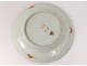 Small plate saucer Chinese porcelain flowers bamboo trees late nineteenth