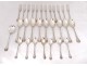 Housewife 29 pieces cutlery sterling silver Minerve Puiforcat 2084gr nineteenth