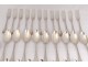 Housewife 29 pieces cutlery sterling silver Minerve Puiforcat 2084gr nineteenth