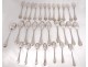 Housewife 29 pieces cutlery sterling silver Minerve Puiforcat 2084gr nineteenth