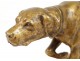 Bronze sculpture Alfredo Biagini dog hunting stop animal marble twentieth