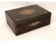 Blackened wooden box and Boulle marquetry, Napoleon III nineteenth