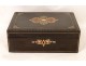 Blackened wooden box and Boulle marquetry, Napoleon III nineteenth