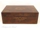 Rosewood box, decoration of a balancing act, Napoleon III nineteenth