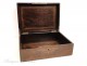 Rosewood box, decoration of a balancing act, Napoleon III nineteenth