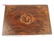 Rosewood box, decoration of a balancing act, Napoleon III nineteenth