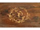 Rosewood box, decoration of a balancing act, Napoleon III nineteenth