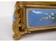 Box small enamel box Bressans pearls bronze Tahan Napoleon III nineteenth