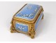 Box small enamel box Bressans pearls bronze Tahan Napoleon III nineteenth