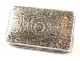 Snuff box or sterling silver, estate Lérivint, nineteenth