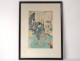 Japanese print Ukiyo-e Kunisada Utagawa Toyoshi III nineteenth samourai Oiran