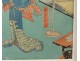 Japanese print Ukiyo-e Kunisada Utagawa Toyoshi III nineteenth samourai Oiran