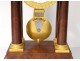 Pendulum gantry mahogany gilded bronze columns I Empire nineteenth