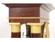 Pendulum gantry mahogany gilded bronze columns I Empire nineteenth