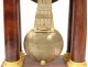 Pendulum gantry mahogany gilded bronze columns I Empire nineteenth