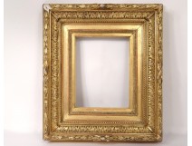 Stuccoed wood frame foliage Napoleon III antique frame nineteenth century