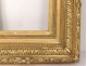 Stuccoed wood frame foliage Napoleon III antique frame nineteenth century