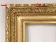 Stuccoed wood frame foliage Napoleon III antique frame nineteenth century