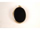 Photo pendant with 18K gold and stone jet, nineteenth