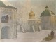 HSP Russian snow landscape Zvenigorod Boris Bogoljubow Cathedral Virgin twentieth