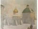 HSP Russian snow landscape Zvenigorod Boris Bogoljubow Cathedral Virgin twentieth