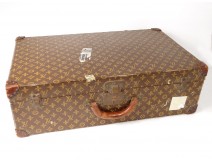 Old suitcase Louis Vuitton Bisten 60cm leather canvas monogram twentieth century