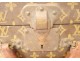 Old suitcase Louis Vuitton Bisten 60cm leather canvas monogram twentieth century