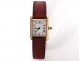 Cartier Solo Tank Ladies Watch 18K Gold Leather Bracelet Watch Twentieth Century