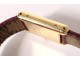 Cartier Solo Tank Ladies Watch 18K Gold Leather Bracelet Watch Twentieth Century