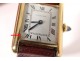 Cartier Solo Tank Ladies Watch 18K Gold Leather Bracelet Watch Twentieth Century