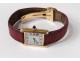 Cartier Solo Tank Ladies Watch 18K Gold Leather Bracelet Watch Twentieth Century