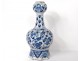 Grape vase faience Delft white-blue birds flowers foliage eighteenth century