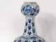 Grape vase faience Delft white-blue birds flowers foliage eighteenth century