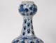 Grape vase faience Delft white-blue birds flowers foliage eighteenth century