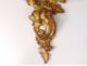 Small console wall wood carved gilt Italy foliage twentieth