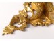 Small console wall wood carved gilt Italy foliage twentieth