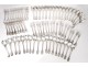 Housewife 71pc cutlery entremets sterling silver Minerve Linzeler 5396kg nineteenth