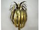 Maison Jansen palm tree lamp 1970 golden brass design twentieth century