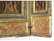 Triptych lime carved scenes Passion Christ crucifixion Germany XVII
