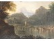 HST lake landscape mountains characters François Barzon Italian school XVIIè