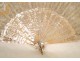 Fan pearl lace, decorated with cherubs, nineteenth