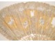 Fan pearl lace, decorated with cherubs, nineteenth