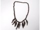 African bronze necklace beads metal palmettes Africa XIXth collection