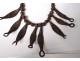 African bronze necklace beads metal palmettes Africa XIXth collection