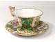 Porcelain cup Paris Jacob Small bouquets flowers gilding nineteenth century