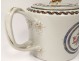 Porcelain teapot Compagnie des Indes European decor flowers eighteenth century