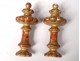 Pair curtains curtains elements decoration gilded wood top nineteenth century