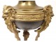 Athenian oil lamp Empire bronze heads satyr fauna nineteenth century